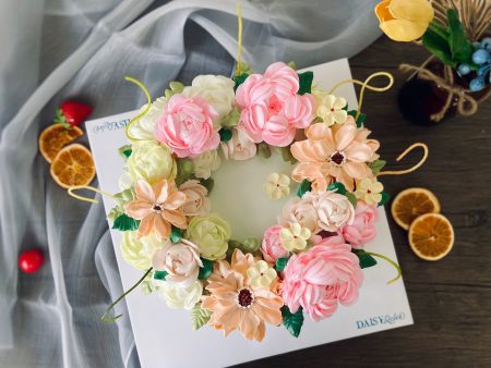 FL353-Bánh Hoa Kem Sữa Tươi