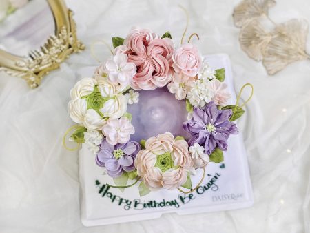 FL35-Bánh Hoa Kem Sữa Tươi