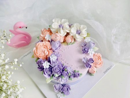 FL0354-Bánh Hoa Kem Sữa Tươi-Bánh Vuông