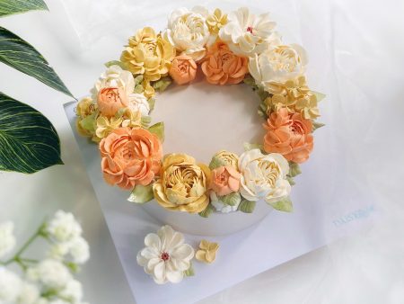 FL347-Bánh Hoa Kem Sữa Tươi