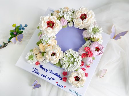 FL344-Bánh Hoa Kem Sữa Tươi