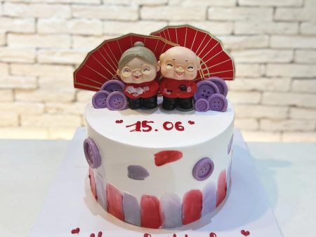 ST651-Bánh Kem Sữa Tươi, Bánh Mừng Thọ Ông Bà