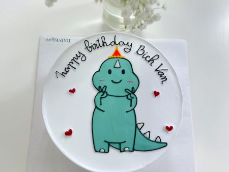 V225-Bánh Vẽ Khủng Long-Bé Trai-Bé Gái