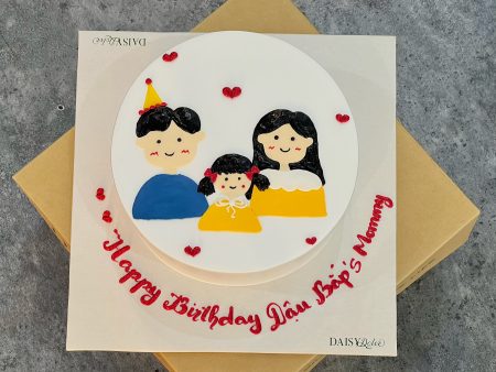 V217- Bánh Vẽ Gia Đình