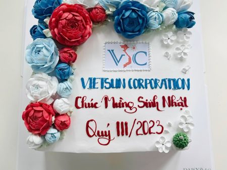 FL3564-Bánh Vuông-Bánh Hoa Kem