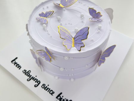 ST664-Bánh Kem Sữa Tươi-Bánh Phụ Kiện Bướm