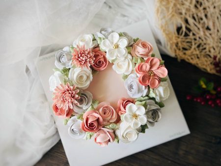 FL3578-Bánh Hoa Kem Sữa Tươi