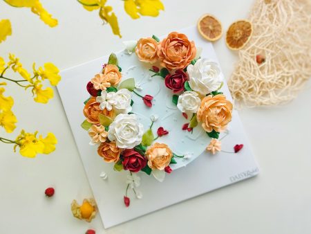 FL3580-Bánh Hoa Kem Sữa Tươi