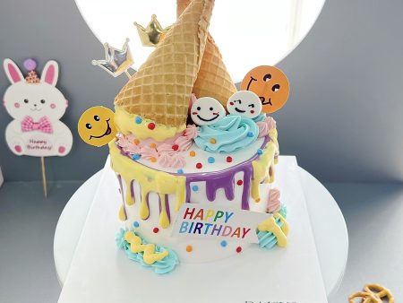 ST6721-Bánh Kem Sữa Tươi, Ốc Quế