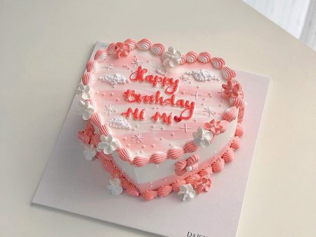 ST6718-Bánh Kem Sữa Tươi-Bánh Tim-Bánh Retro