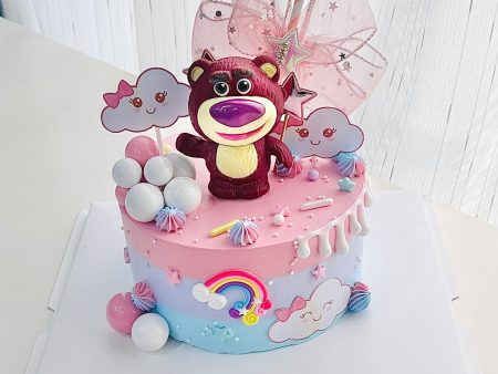 ST6731-Bánh Kem Sữa Tươi-Phụ Kiện Gấu Dâu