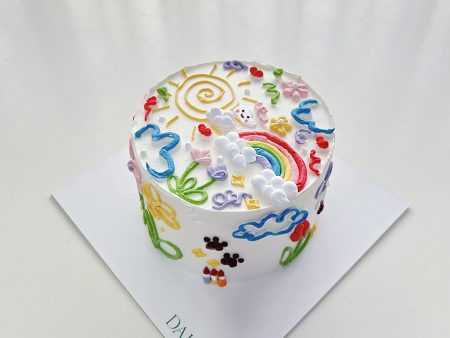 MN8-Bánh Kem Sữa Tươi Mini-Vẽ Nhiều Hoạ Tiết.