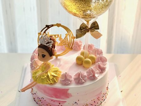 ST6737-Bánh Phụ Kiện Bóng Vàng-Búp Bê