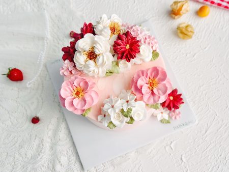 FL3599-Bánh Hoa Kem Sữa Tươi