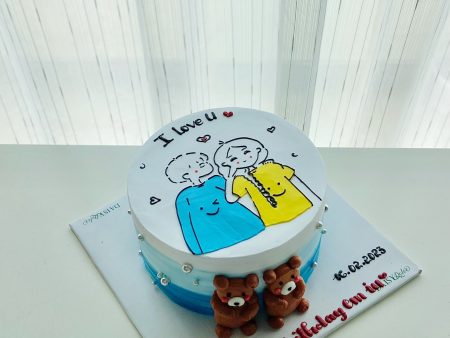 ST6748-Vẽ Nam Nữ-Tạo Hình Gấu.