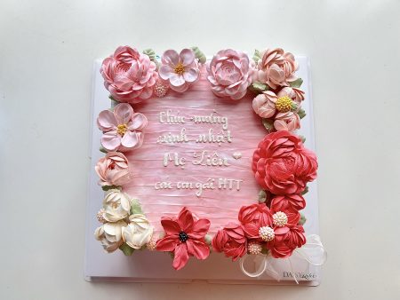 FL3618-Bánh Vuông-Bánh Hoa Kem-Nam-Nữ