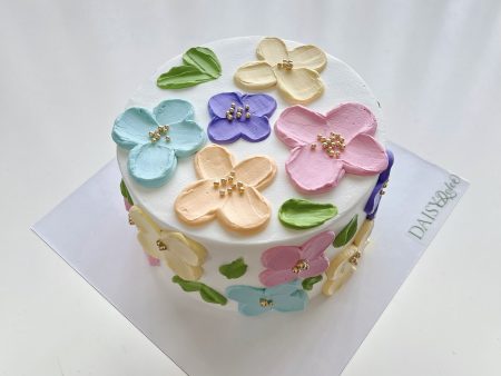 MN33-Bánh Mini-Quẹt Hoa Nhiều Màu