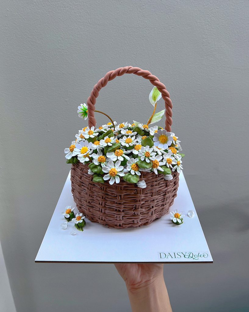 FL3627-Giỏ Hoa Mini-Cúc Tanna. - DaisyDolce