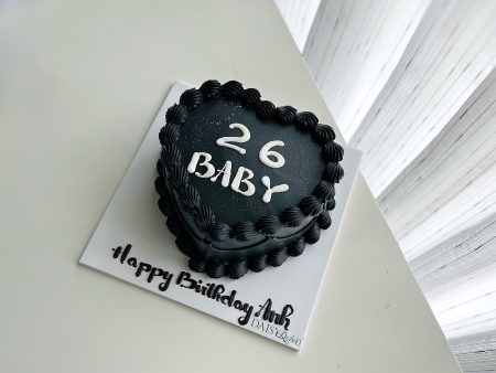 ST6785-Trái Tim Màu Đen-Simple