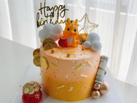 ST6789-Trang Trí Phụ Kiện Rồng-Sao Sắt-Hủ Vàng.