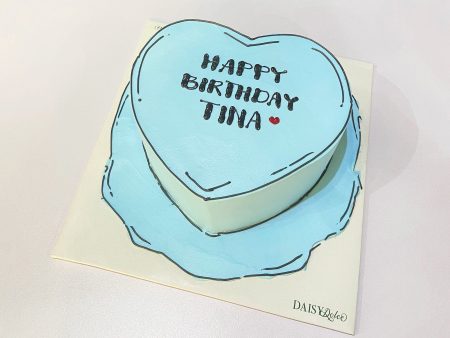 ST6807-Trái Tim-Simple-Xanh Dương