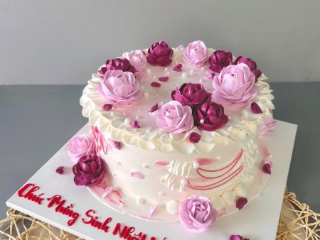 FL3633-Bánh Hoa Kem Sữa Tươi