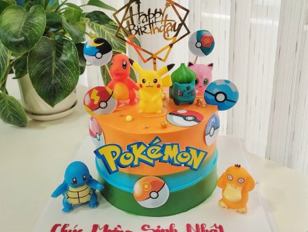 ST6846-Bánh Kem Sữa Tươi-Pokemon-Pikachu.