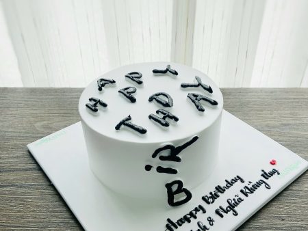 ST6878-Bánh Ghi Chữ Màu Đen-Bánh Simple.