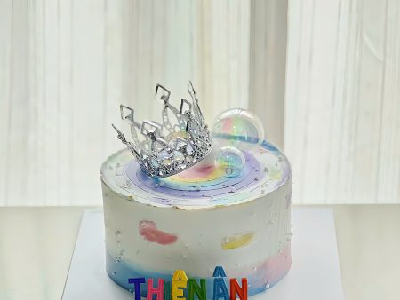 ST6869-Bánh Phụ Kiện Vương Miện-Bong Bóng Trong.