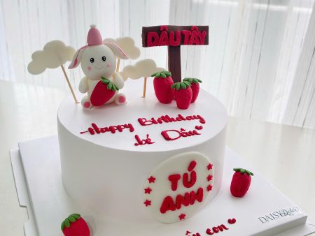 TH137-Tạo hình Gum Con Thỏ-Trái Dâu.