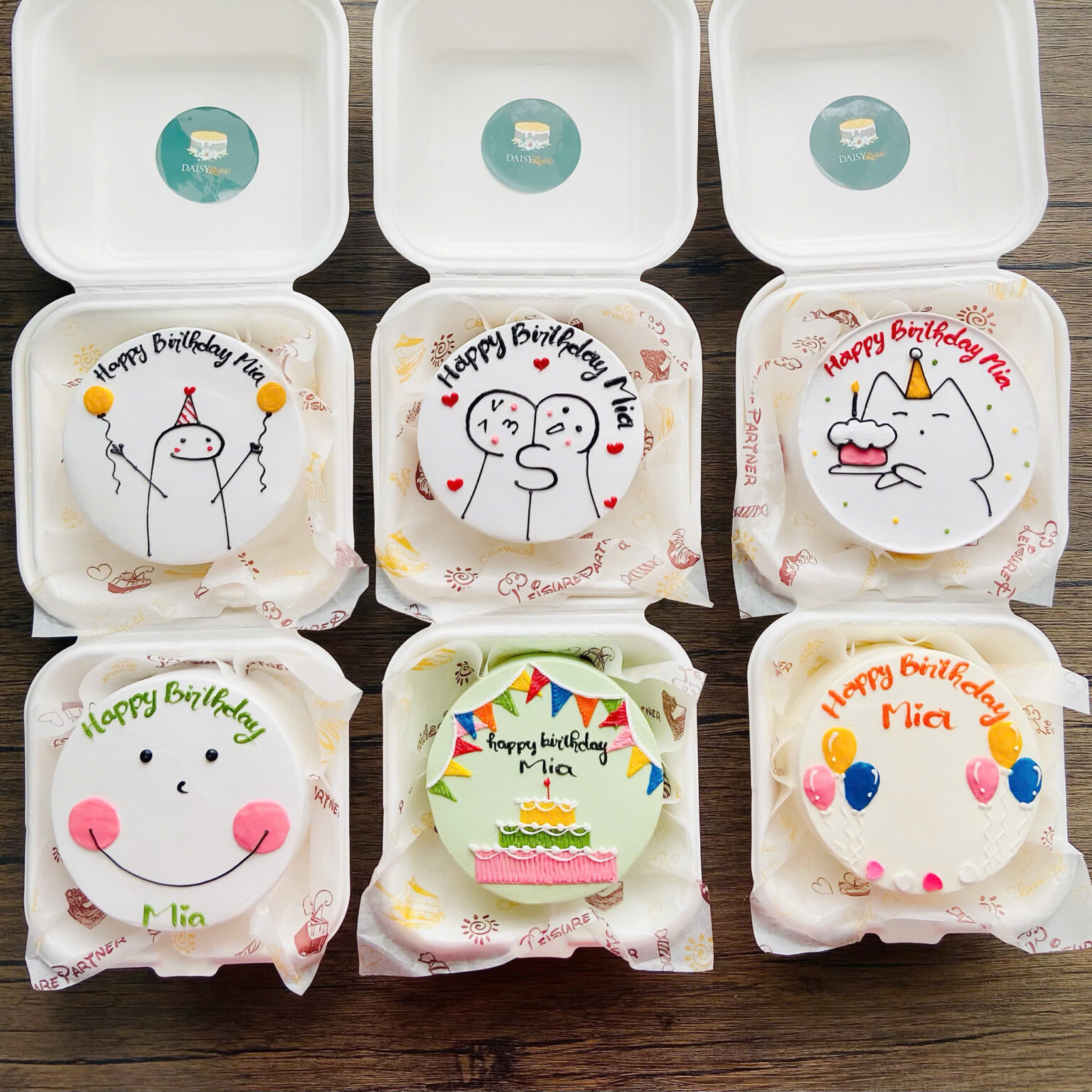 BÁNH BENTO MINI-10CM-VẼ HÌNH - DaisyDolce