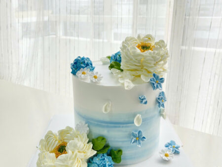 FL3672-BÁNH HOA KEM-TIỆC CƯỚI-BÁNH CƯỚI