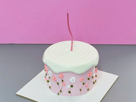 BÁNH KEM CHẢY-VẼ HOA