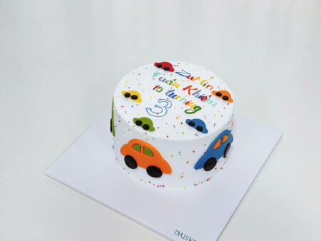 BÁNH TRANG TRÍ XE HƠI-Ô TÔ-NHIỀU MÀU-BÉ TRAI