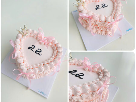 ST6871-BÁNH TRÁI TIM-VƯƠNG MIỆN MINI-TIM HỒNG