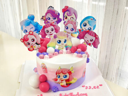 BÁNH TINNIEPINK-IN HÌNH-NHIỀU MÀU-BÉ GÁI