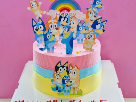 BÁNH NHÂN VẬT BLUEY-CẦU VỒNG-IN HÌNH