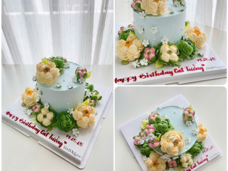 FL3701-BÁNH HOA KEM SỮA TƯƠI
