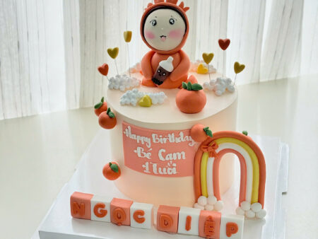 BÁNH NẶN GUM BÉ GÁI QUẢ CAM