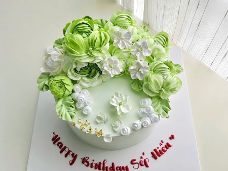 FL3727-BÁNH HOA KEM SỮA TƯƠI