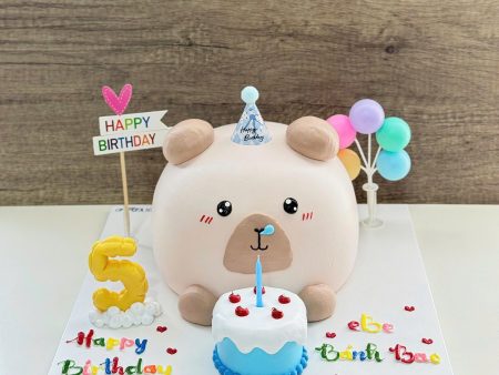 BÁNH TẠO HÌNH CAPYBARA-BONG BÓNG