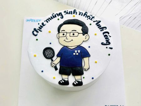 BÁNH VẼ NAM ĐÁNH CẦU LÔNG
