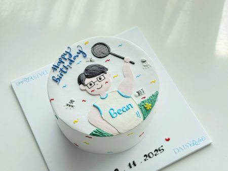 BÁNH VẼ NAM ĐÁNH CẦU LÔNG