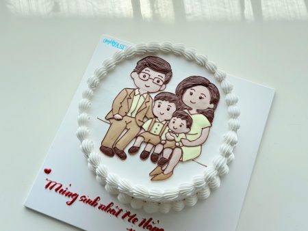 BÁNH VẼ GIA ĐÌNH 4 NGƯỜI