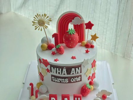 BÁNH GUM NẶN DÂU TÂY-CẦU VỒNG